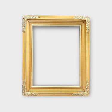 20 x 30 In Stock Ready to ship-Small profile Ornate wood picture frame, LIGHT GOLD, hand painted ,vintage style wood picture frame, photo