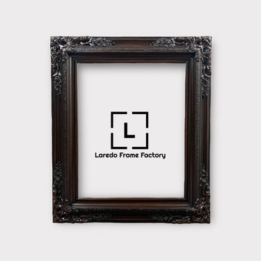 20 X 30 In stock ready to ship Traditional compo XL ornate corners wood frame, Dark Walnut, vintage wood picture frame, antique style frame