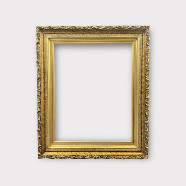 11 X 14 In stock ready to ship. - Vintage style wood picture frame with compo trims, GOLD LEAF,antique style frame,custom frame,canvas frame