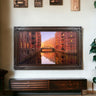 32' to 65" inch Ornate frame for Samsung The Frame TV and Frame Pro TV models, Dark Walnut Stain, not meant for use with other TVs.