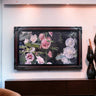 32" to 65" Inch Ornate TV frame for Samsung The Frame TV and Frame Pro TV models, Black Cherry finish, not meant for use with other TVs.
