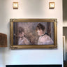 75 & 85 Inch Ornate frame for Samsung The Frame Tv and Frame Pro Tv models, Antique Gold finish, SHIPS VIA FREIGHT