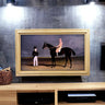 32" to 65" inch TV frame for Samsung The Frame TV and Frame Pro TV models, Natural Wood finish, not meant for use with other TVs.