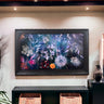 32" to 65" Inch Ornate frame for Samsung The Frame TV and Frame Pro TV models, Distressed Black Finish, not meant for use with other TVs.