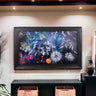 32" to 65" Inch Ornate frame for Samsung The Frame TV and Frame Pro TV models, Distressed Black Finish, not meant for use with other TVs.