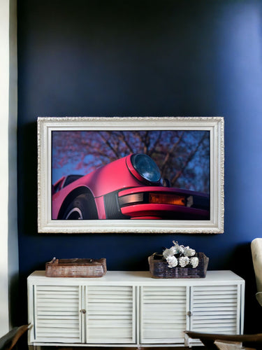 32" to 65" Inch Ornate frame for Samsung The Frame TV and Frame Pro TV models, Soft Ivory Finish, not meant for use with other TVs.