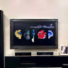 32" to 65" inch Ornate frame for Samsung The Frame TV and Frame Pro TV models, Distressed Black finish, not meant for use with other TVs.