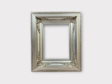 12 x 16 In Stock - Ready to Ship Classic Victorian Style Wood Picture Frame, ANTIQUE SILVER LEAF finish ,ornate frame,photo frame,canvas