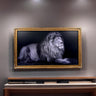 65 & 75 inch Ornate frame for Samsung The Frame TV and Frame Pro TV models, Marble Gold finish,not meant for use with other TVs.