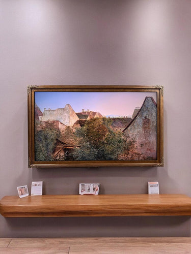 32" to 75" inch Ornate frame for Samsung The Frame TV and Frame Pro TV models, Bronze finish, not meant for use with other TVs.