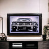 32" to 65" inch Ornate frame for Samsung The Frame TV and Frame Pro TV models, Glossy Black, not meant for use with other TVs.