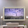 32" to 65" inch Soft Ivory French style ornate frame for Samsung The Frame TV and Frame Pro TV models, not meant for use with other TVs.