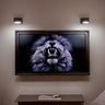 32" to 75" inches Ornate frame for Samsung The Frame TV & Frame Pro TV models, Dark Walnut finish, not meant for use with other TVs.