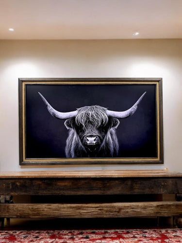 32" to 75" Inch TV frame for Samsung The Frame TV and Frame Pro TV models, Rustic Dark Wood with Burlap, does not work for other TVs.