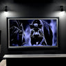 32" to 75" inch Contemporary frame for Samsung The Frame TV and Frame Pro TV models, Black with Silver leaf, not for use with other TV.