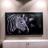 55, 65 & 75 Inch Hisense Canvas TV Ornate frame, Glossy Black Finish, Canvas TV by Hisense, not meant for use with other TVs.