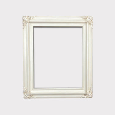 30 x 40 In stock ready to ship, Classic compo Ornate wood frame, IVORY STAIN, hand painted ,vintage style wood picture frame,custom frame,