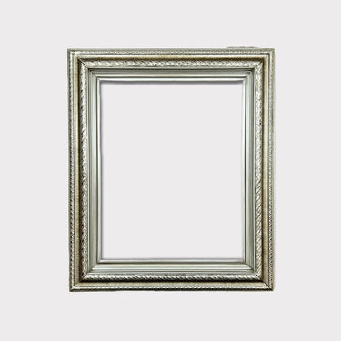 16 x 20 In stock - Ready to Ship, Classic compo ornate wood frame, BRUSHED SILVER finish, wood picture frame, portrait frame
