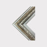Classic style wood picture frame, BRUSHED SILVER, silver leaf frame, wood frame, canvas frame, portrait picture frame, antique style frame