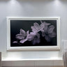 55, 65 & 75 inch Hisense Canvas TV wood frame, Satin white finish, Canvas TV by Hisense, not meant for use with other TVs