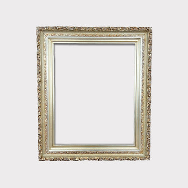 20 X 30 In stock reeady to ship, Vintage style wood picture frame with compo trims, SILVER LEAF, antique style frame, canvas frame,