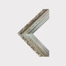 20 x 24 In stock ready to ship, Vintage style wood picture frame with compo trims, SILVER LEAF, antique style frame, canvas frame,