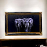 32" to 65" inches TV Frame for The Frame TV by Samsung & Frame Pro TV models, Black with Gold leaf accents. Not compatible with other TVs.
