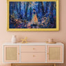 32" to 75" inch Ornate frame for Samsung The Frame and Frame Pro TV models, Glossy Light Yellow finish, not meant for use with other TVs