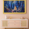 32" to 75" inch Ornate frame for Samsung The Frame and Frame Pro TV models, Glossy Light Yellow finish, not meant for use with other TVs