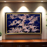 32" to 75" inch Ornate frame for Samsung The Frame TV and Frame Pro TV models, Dark Walnut with Gold leaf, not meant for use with other TVs.