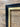 55, 65 & 75 inch Contemporary frame for Hisense Canvas TV, Satin Black with Gold leaf, Handmade, not meant for use with other TVs.