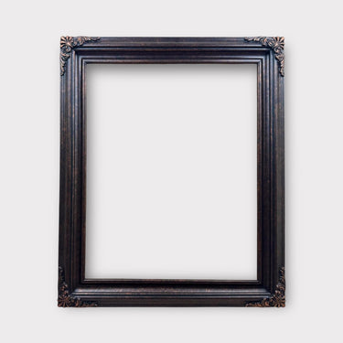 Small profile Ornate wood picture frame, ANTIQUE COPPER, hand painted ,vintage style picture frame,photo frame,canvas frame, custom sizes
