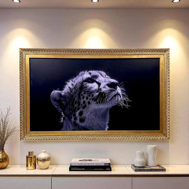 32" to 65" inches Vintage Gold Leaf style ornate frame for Samsung The Frame TV & Frame Pro TV models, not meant for use with other TVs.