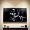 32" to 75" inch Ornate frame for Samsung The Frame TV and Frame Pro TV models, Distressed Black with Gold trim, not meant for other TVS.