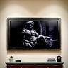 65 and 75 inch Ornate frame for Samsung The Frame TV and Frame Pro TV models, Distressed Black with Gold trim,not meant for other TVS.