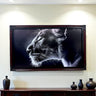 55, 65 & 75 inch Ornate Wood frame for TCL Nxt frame, Cherry with Black, TCL frame Tv not meant for use with other TVs
