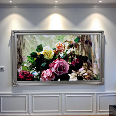 55, 65 & 75 inch Contemporary frame for TCL Nxt frame, Antique Silver finish, TCL frame Tv not meant for use with other TVs