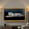 55, 65 & 75 inch ornate frame for TCL Nxt frame, Elegant Marble Gold finish, TCL frame Tv not meant for use with other TVs.