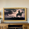 55, 65 & 75 inch Contemporary frame for TCL NXTVISION TV, Rustic Light Wood finish, not meant for use with other TVs.