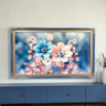 55, 65 & 75 Inch TV frame for TCL NXT Frame Tv, Honky Tonk Blue, Exclusively for Tcl Nxt, not meant for use with other Tv brands.