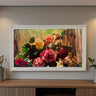 55, 65 & 75 inch ornate frame for TCL NXTVISION not meant for use with other TVs, Soft Ivory Finish.