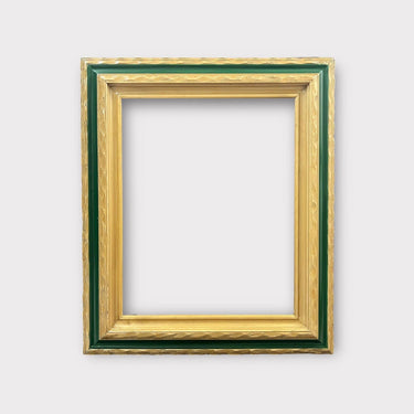 Rustic western style wood picture frame, NATURAL FINISH with GREEN accent, distressed frame, custom frame,western decor, rustic decor,
