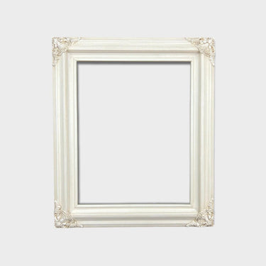 9 x 12 In Stock Ready to ship-Classic compo Ornate wood frame, IVORY STAIN, hand painted ,vintage style wood picture frame,custom picture