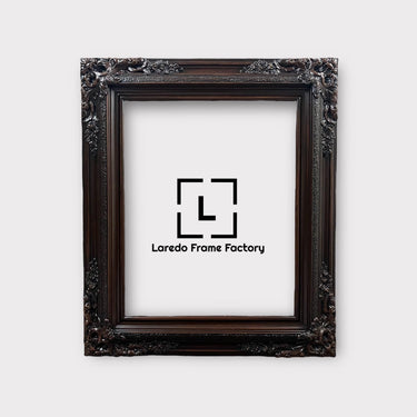 11 x 17 In Stock Ready to ship-Traditional compo XL ornate corners wood frame, Dark Walnut, vintage wood picture frame, antique