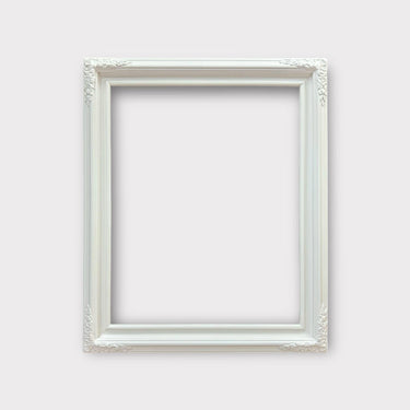 20 x 24 In Stock Ready to ship-Small profile Ornate wood picture frame, PURE WHITE SATIN finish, poster frame , vintage style, photo