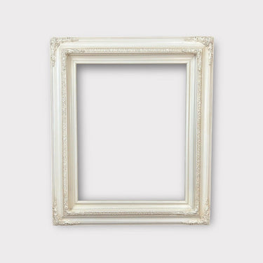 11 x 14 In Stock - Ready to Ship, Traditional compo ornate wood frame, IVORY FINISH, white wood picture frame,canvas frame, portrait