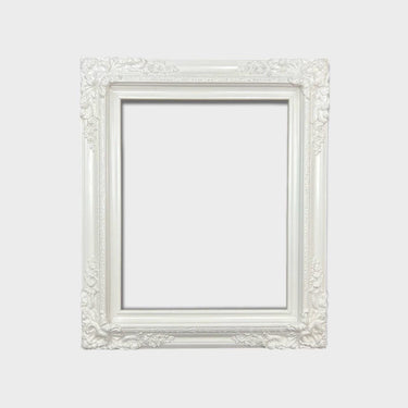 18 x 24 In stock ready to ship, Traditional compo XL ornate corners wood frame, PURE WHITE ,vintage picture frame, antique ,white frame