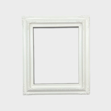 16 X 20 In stock ready to ship, Traditional compo ornate wood frame, PURE WHITE , white wood picture frame,canvas frame, portrait frame,