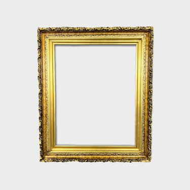12 x 16 In Stock - Ready to Ship, Vintage style wood picture frame with compo trims, GOLD LEAF, antique style frame,custom frame,