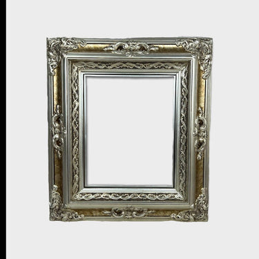 20 x 24 In stock ready to ship, Baroque Victorian Style Frame, antique silver,vintage frame,custom wood picture frame,silver leaf